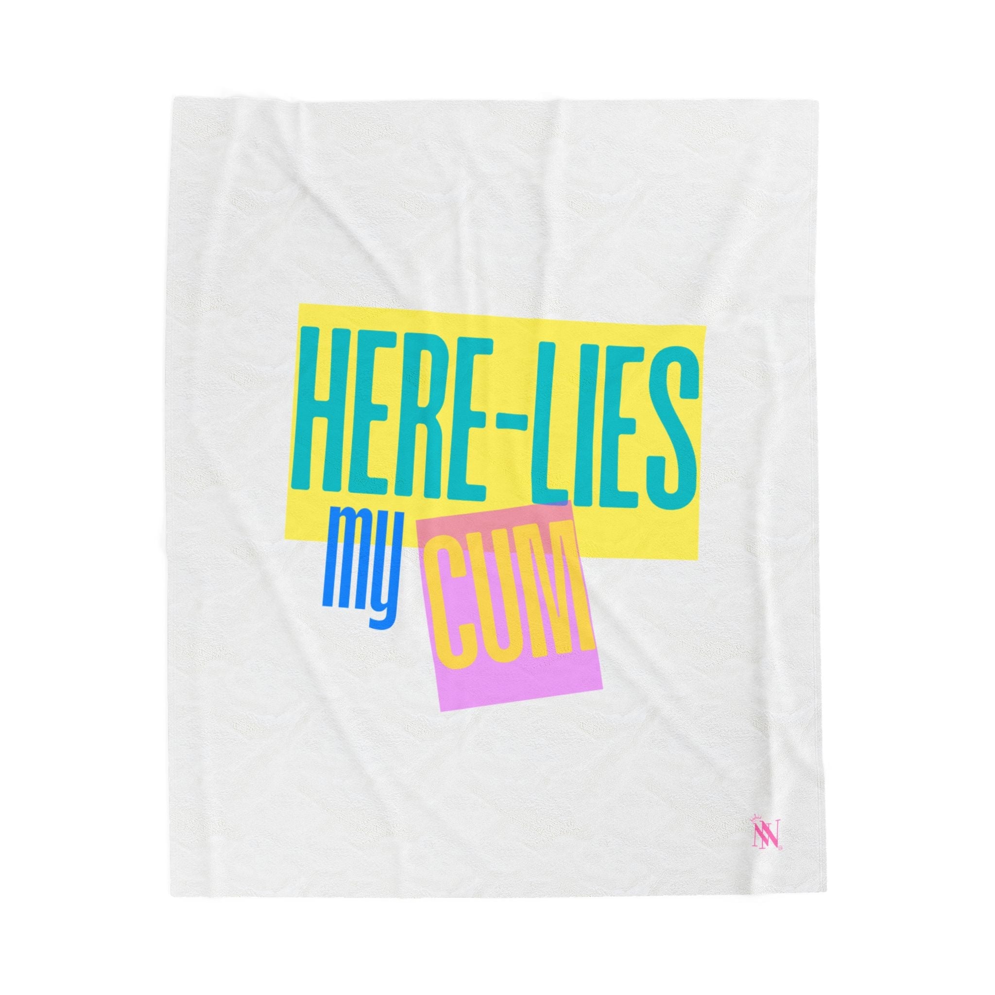 Here Lies My Cum | Mix & Match Fun-Flirty Lovers’ Blankets