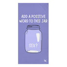 Positive Word Jar Sex? Extra Large Sex Towel