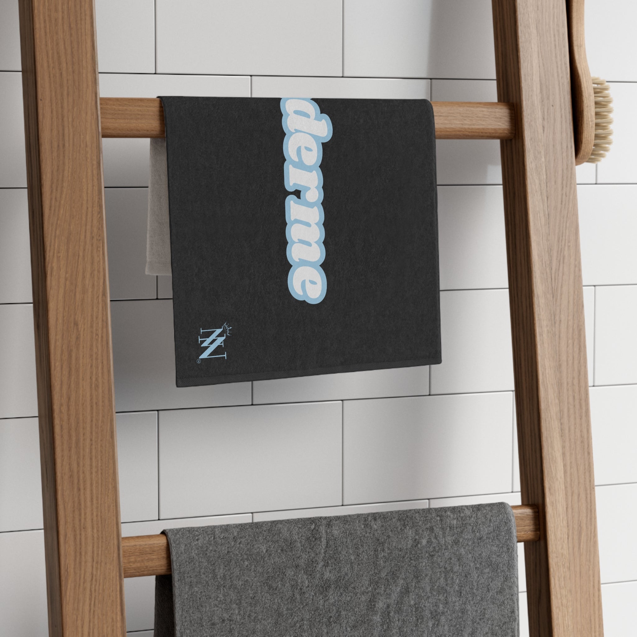 #underme Blue Black | Mix & Match Soft Fun-Flirty Lovers’ Towels