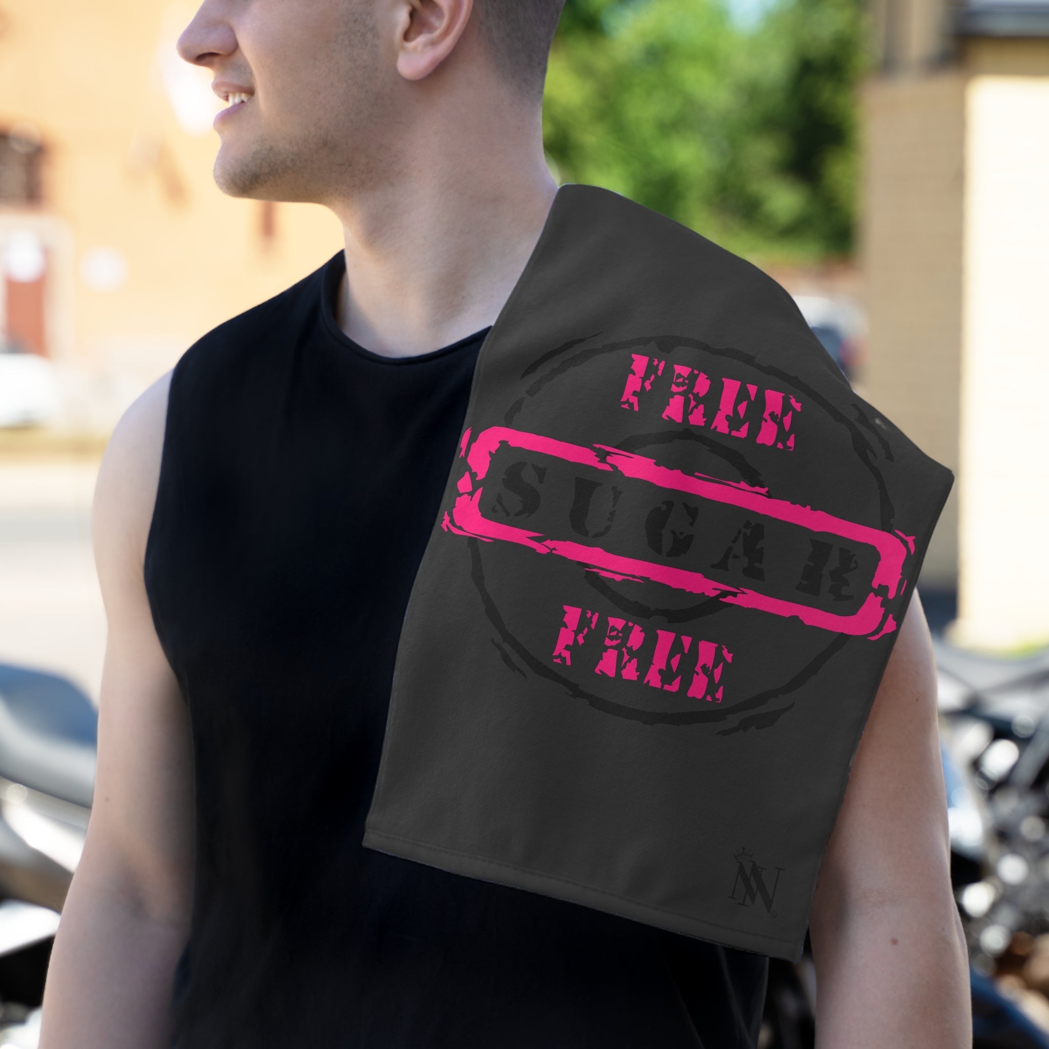 Free Sugar Free Dark Grey | Mix & Match Soft Fun-Flirty Lovers’ Towels