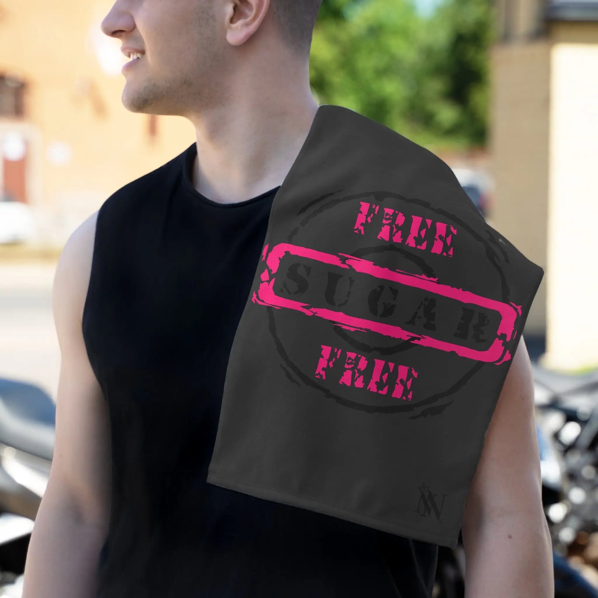 Free Sugar Free Dark Grey | Mix & Match Soft Fun-Flirty Lovers’ Towels