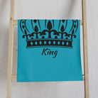 Large Crown King Teal | Mix & Match Classic Fun-Flirty Lovers’ Towels