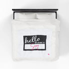 Hello My Name Is Sexy Tag | Mix & Match Fun-Flirty Lovers’ Blankets