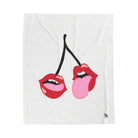 Lick My Cherries | Mix & Match Velveteen Fun-Flirty Lovers’ Blankets