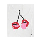 Lick My Cherries | Mix & Match Velveteen Fun-Flirty Lovers’ Blankets