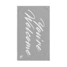 Simply You’re Welcome Light Grey Cum Towel