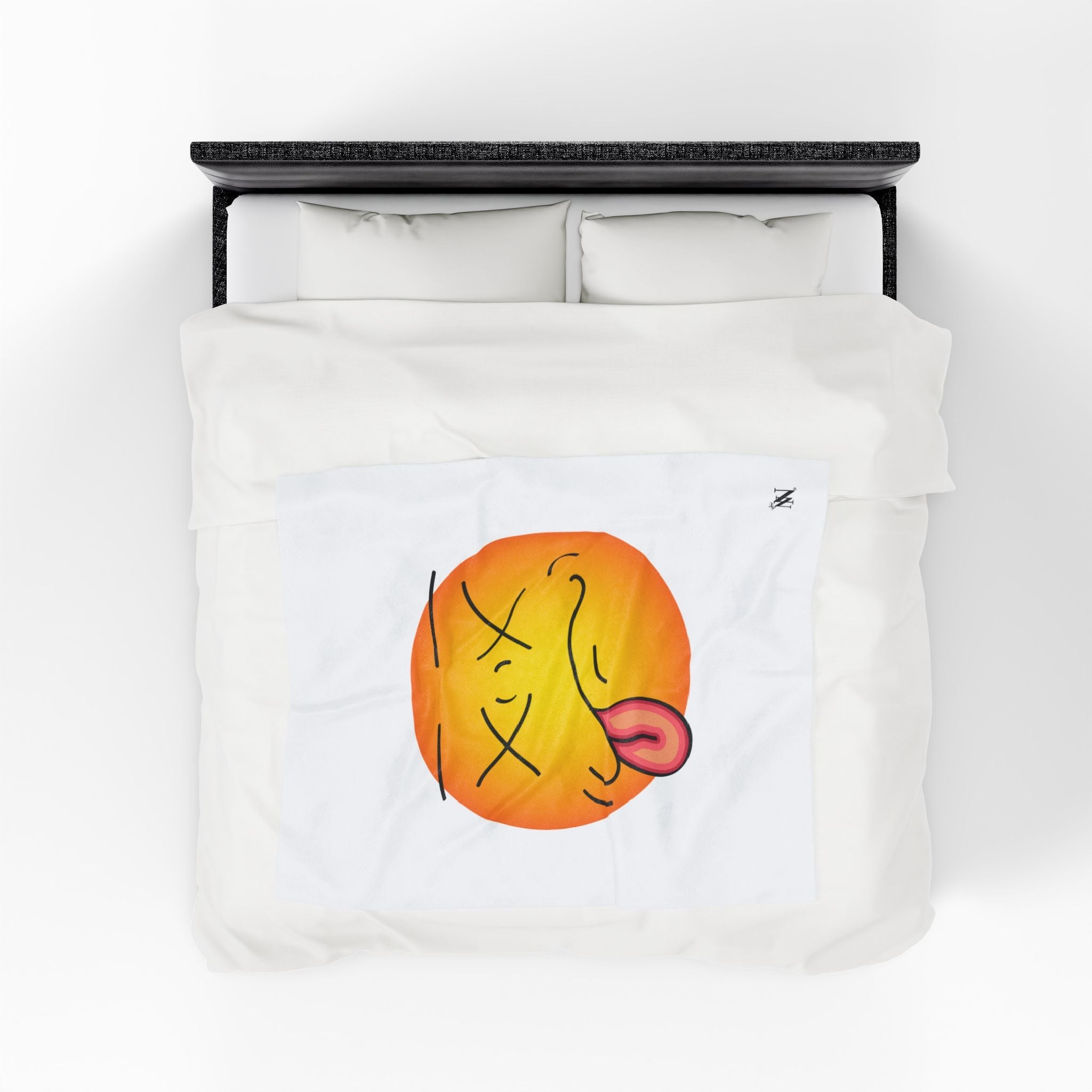 Knocked Out Emoji | Mix & Match Velveteen Fun-Flirty Lovers’ Blankets