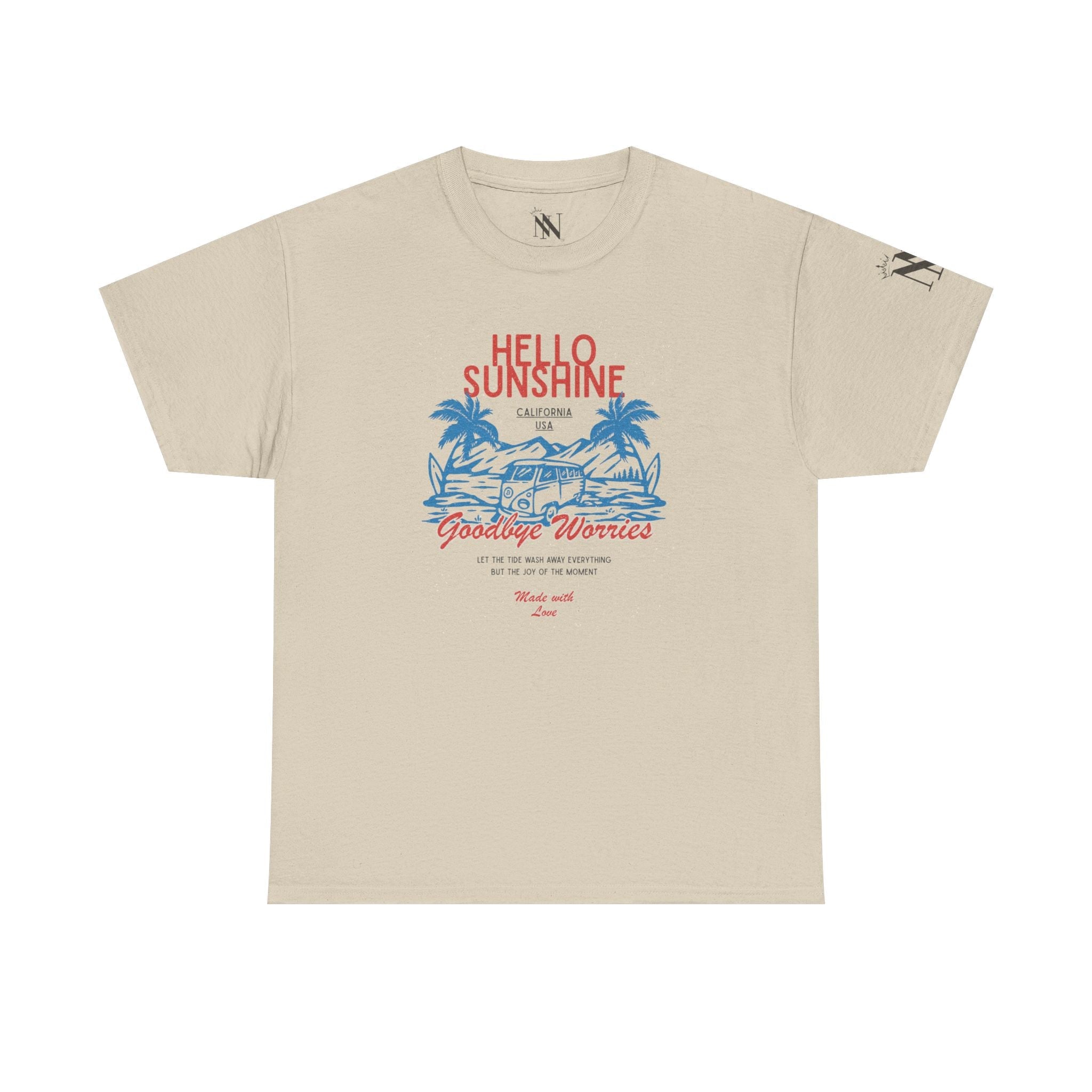 Hello Sunshine Bye Worries | Mix & Match Cotton Unisex Fun-Flirty Lovers’ T-Shirts