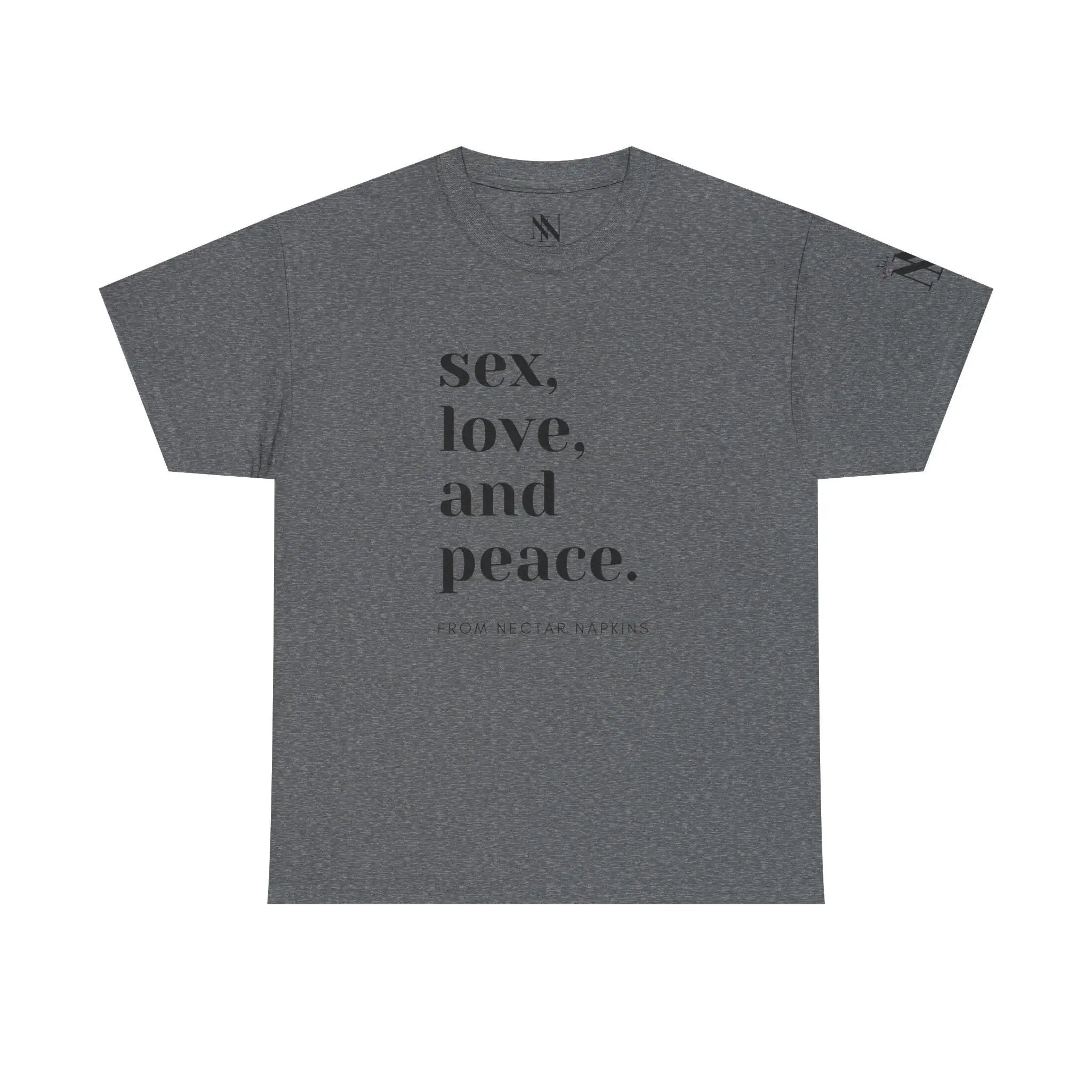 Sex Peace Love | Mix & Match 100% Cotton Unisex Fun-Flirty Lovers’ Tees