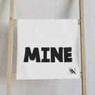 Yours Mine Shareable White | Mix & Match Classic Fun-Flirty Lovers’ Towels