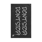Don’t Stop! Don’t Stop Dark Grey | Mix & Match Classic Fun-Flirty Lovers’ Towels