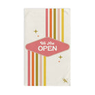 We Are Open Retro Cum Towel