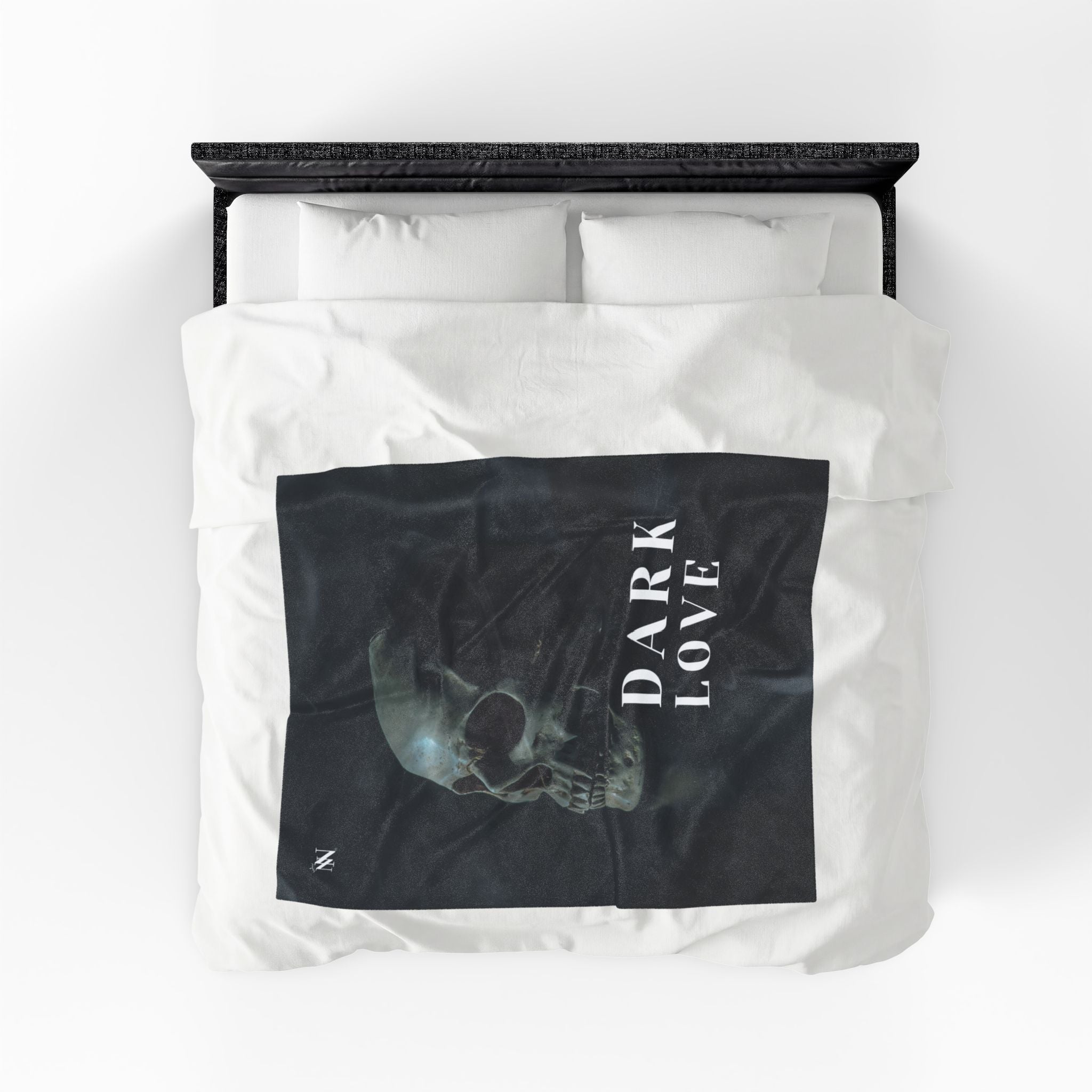 Dark Love Skull Photograph Romantic Sex Gifts Blanket