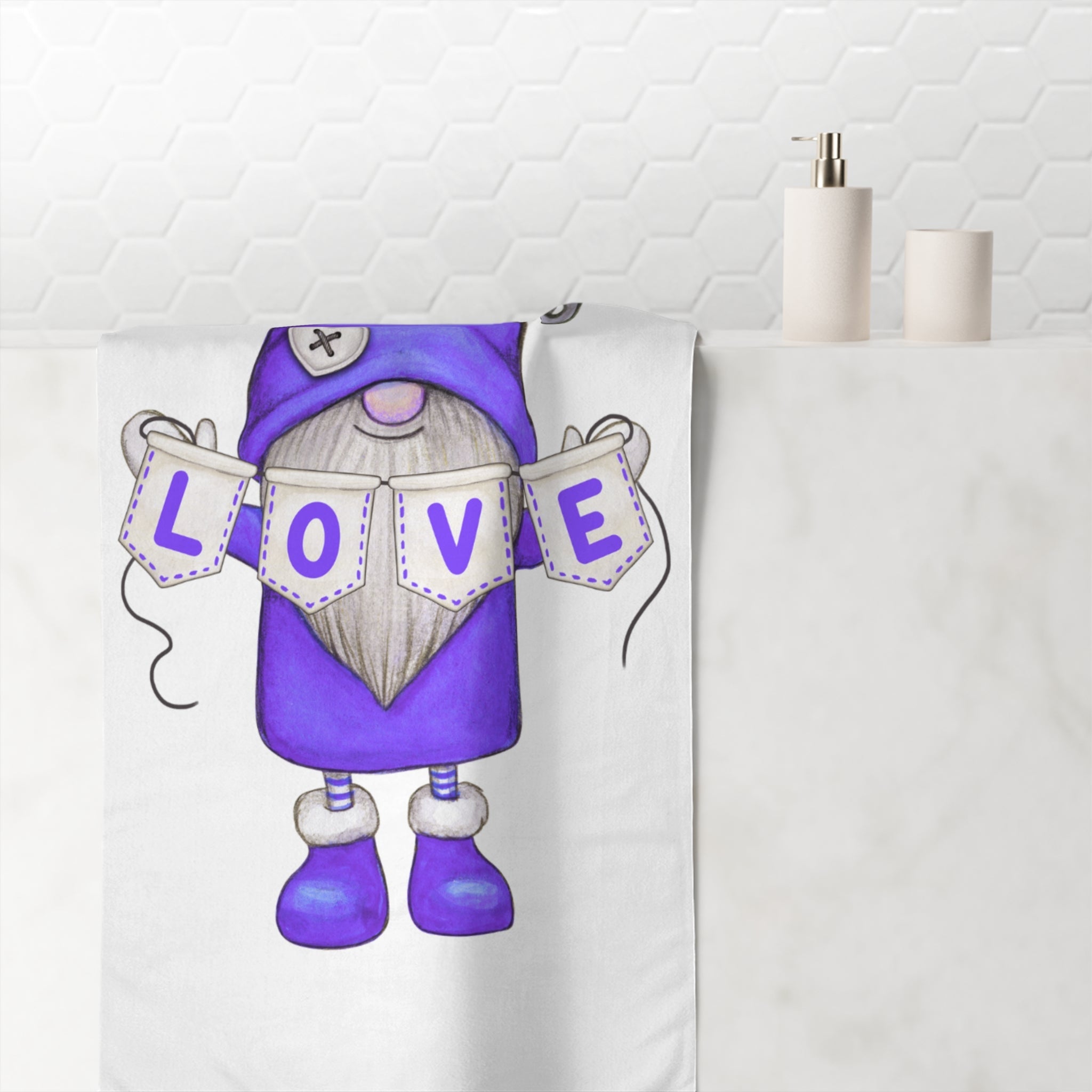 Love Gnome | Mix & Match XL Fun-Flirty Lovers’ Towels