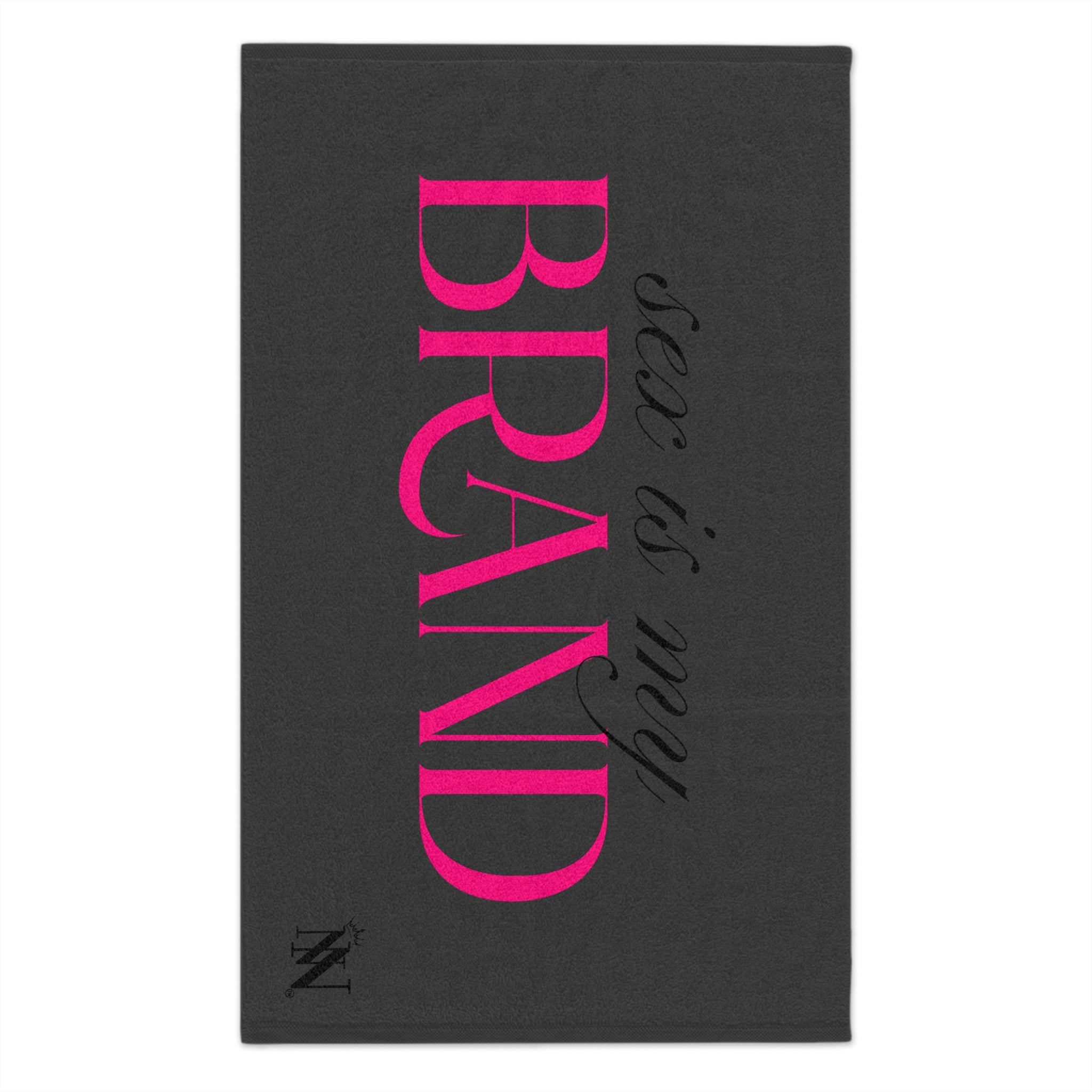 Sex Is My Brand Dark Grey | Mix & Match Soft Fun-Flirty Lovers’ Towels