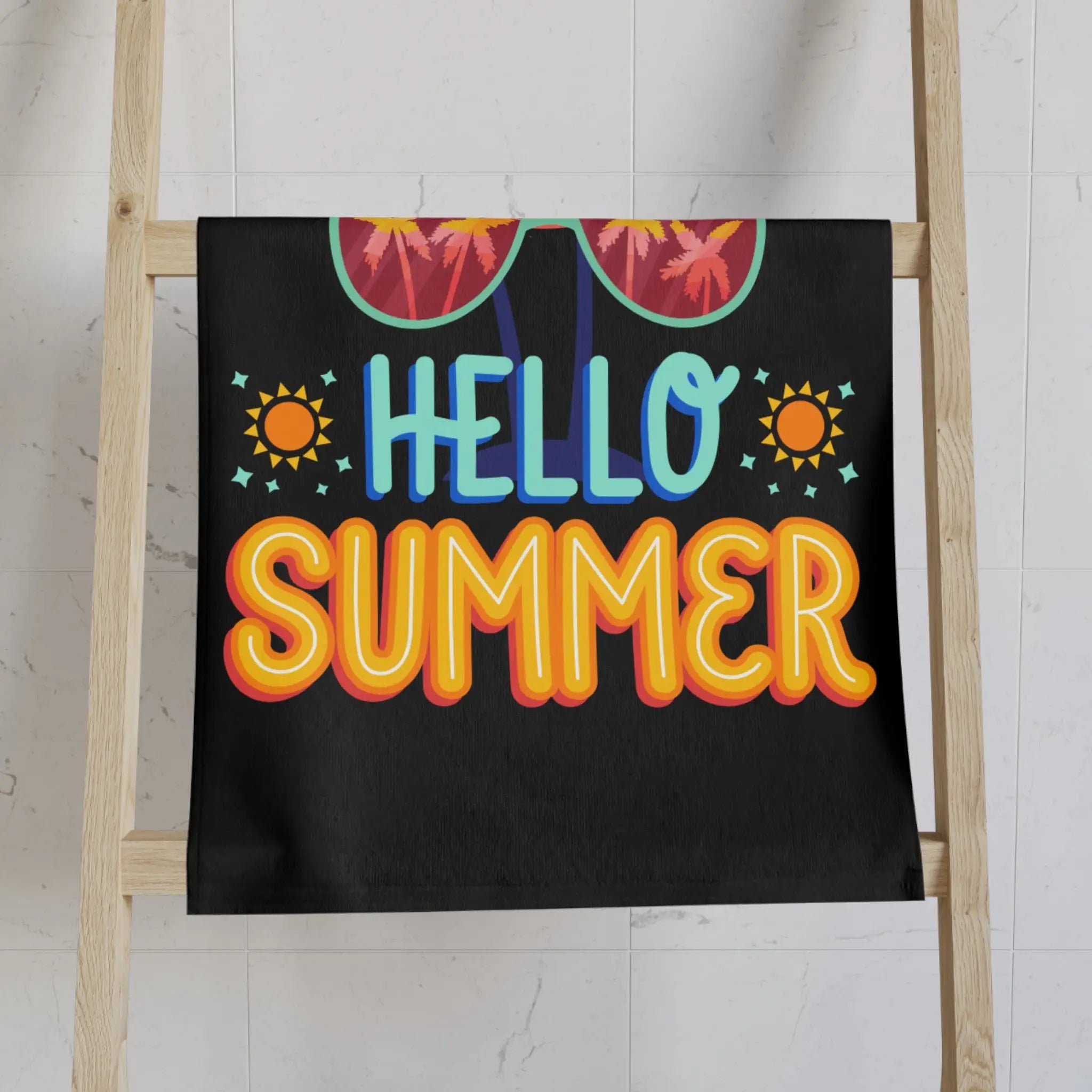 Hello Summer Tropical Sunglasses Cum Towel