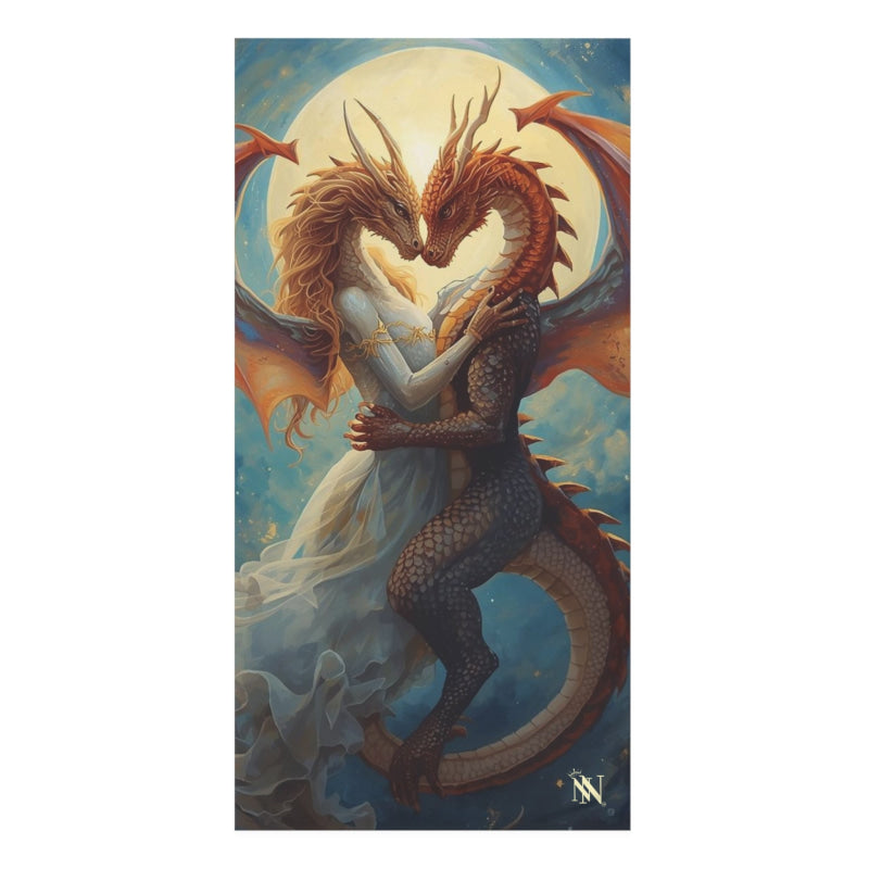 Dragon Wedding Love Graphic | Mix & Match XL Fun-Flirty Lovers’ Towels