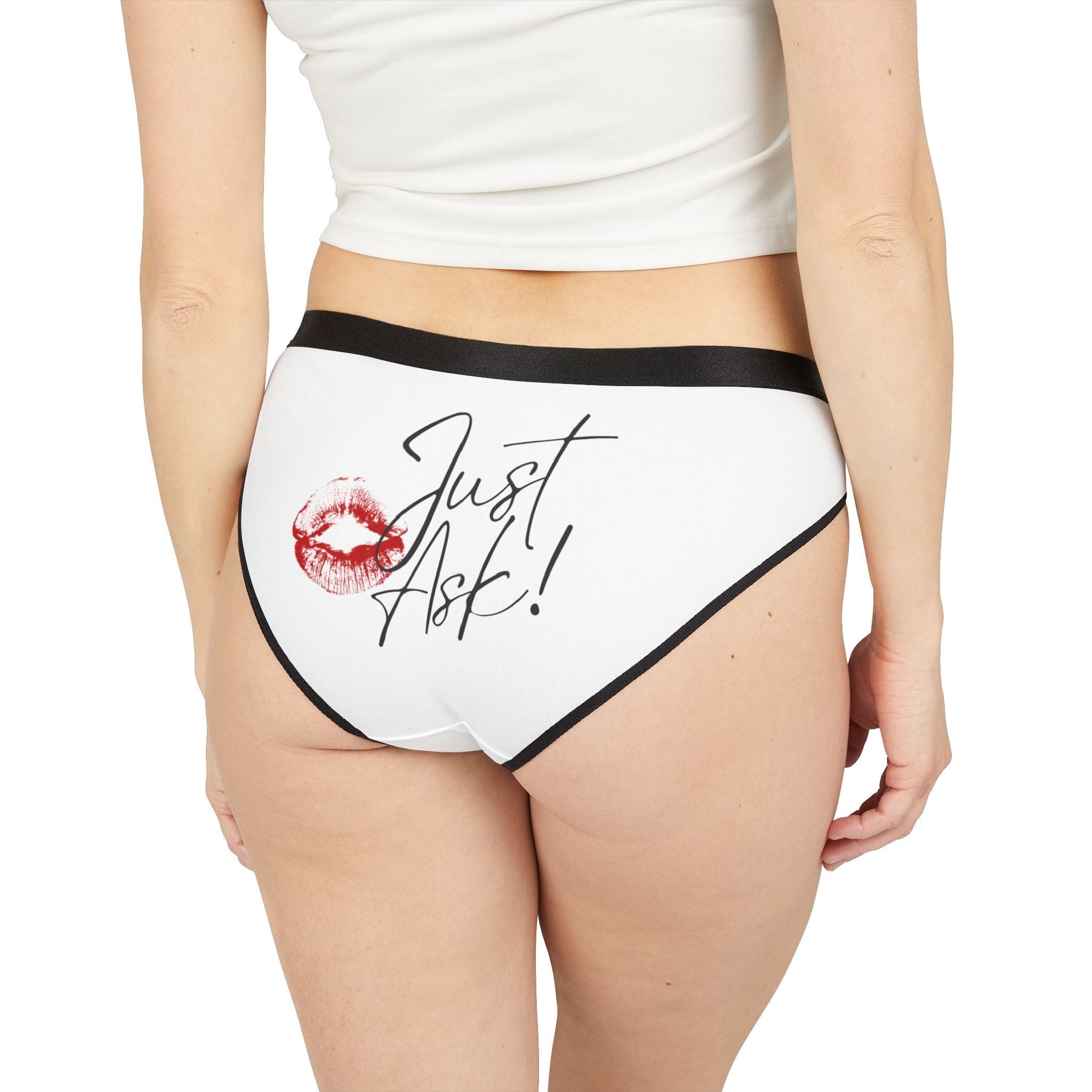 Just Ask! with a Kiss Romantic Sex Gifts Women’s Panties