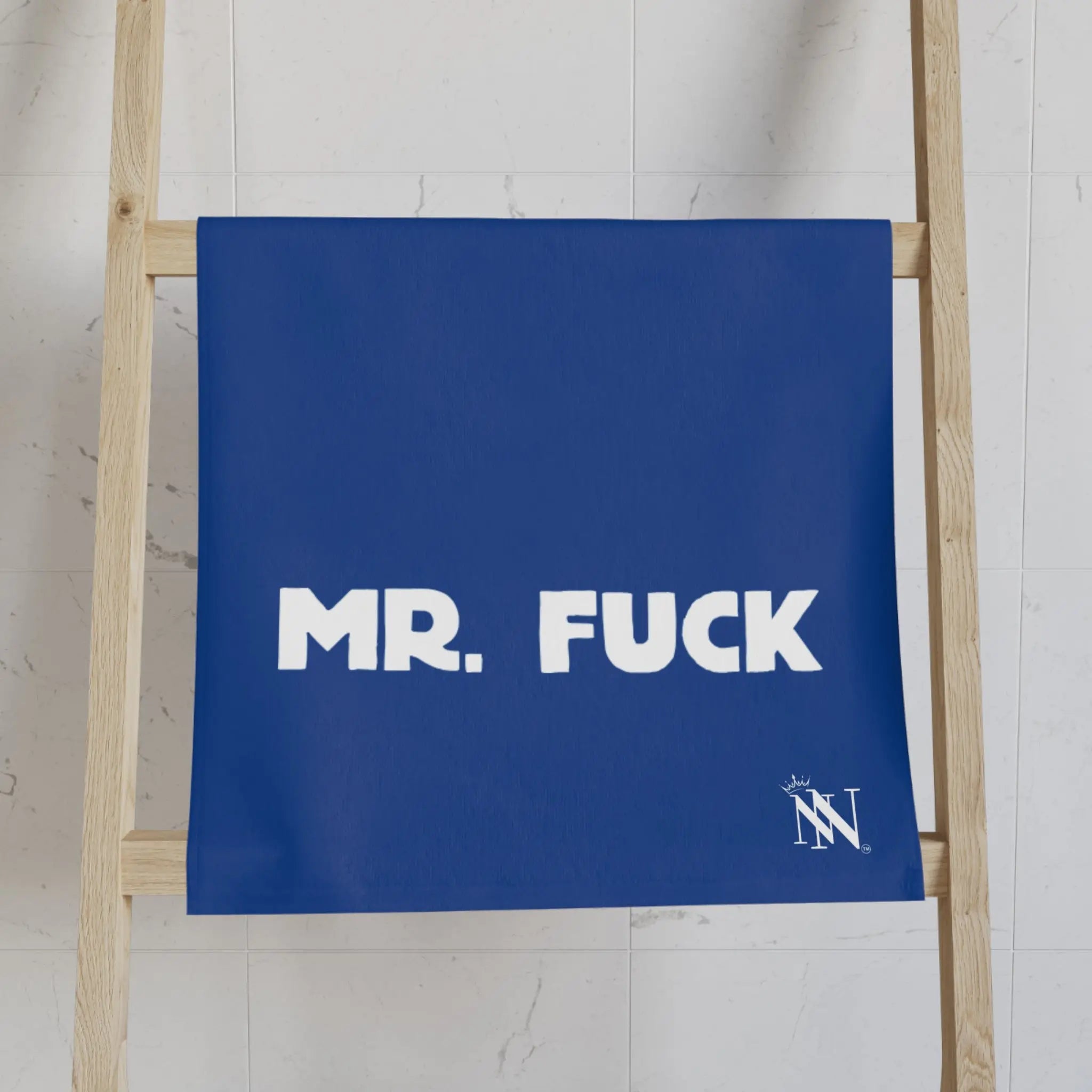 Mr. Mrs. Fuck Shareable Sides Blue Cum Towel