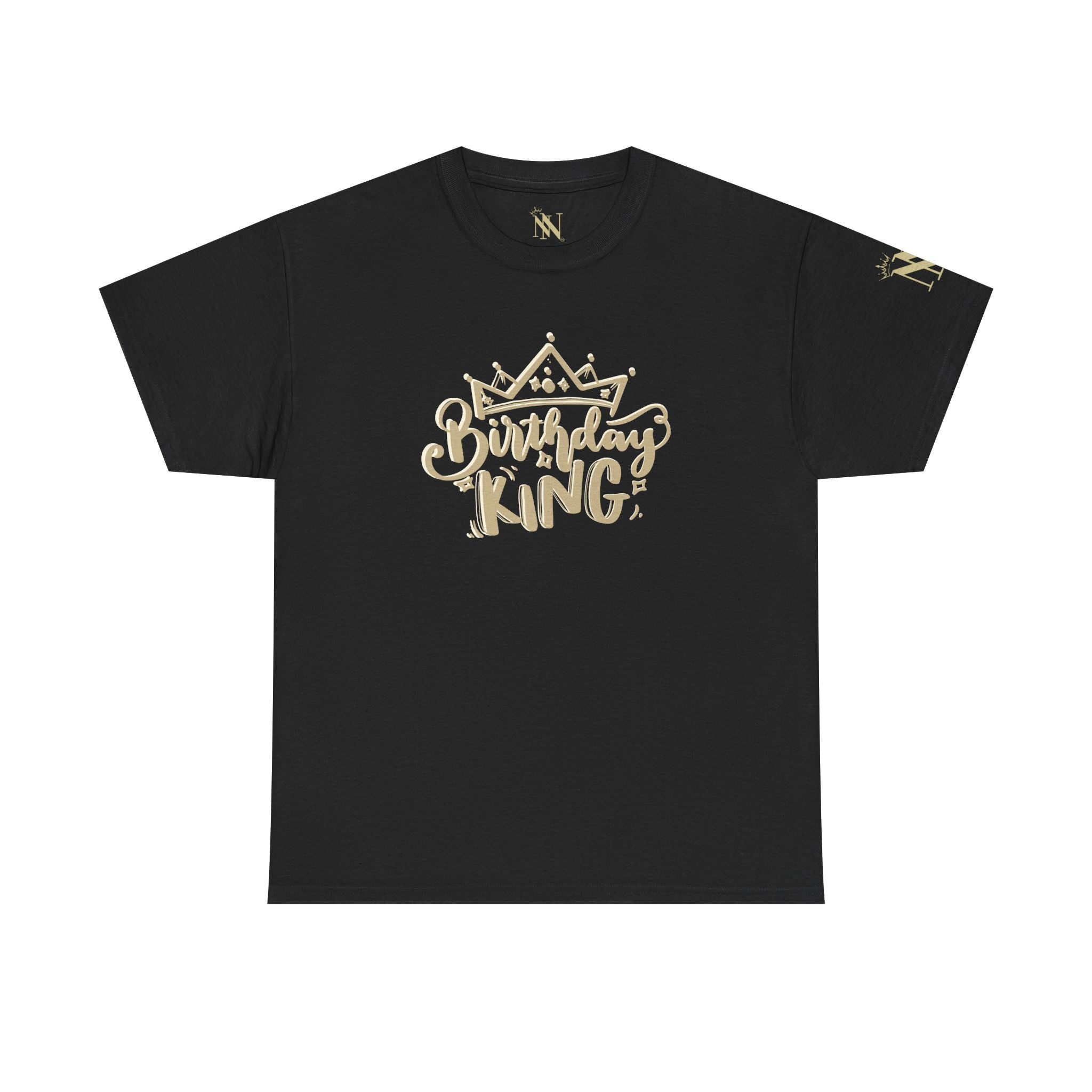 Gold Crown Birthday King | Mix & Match Cotton Unisex Fun-Flirty Lovers’ T-Shirts