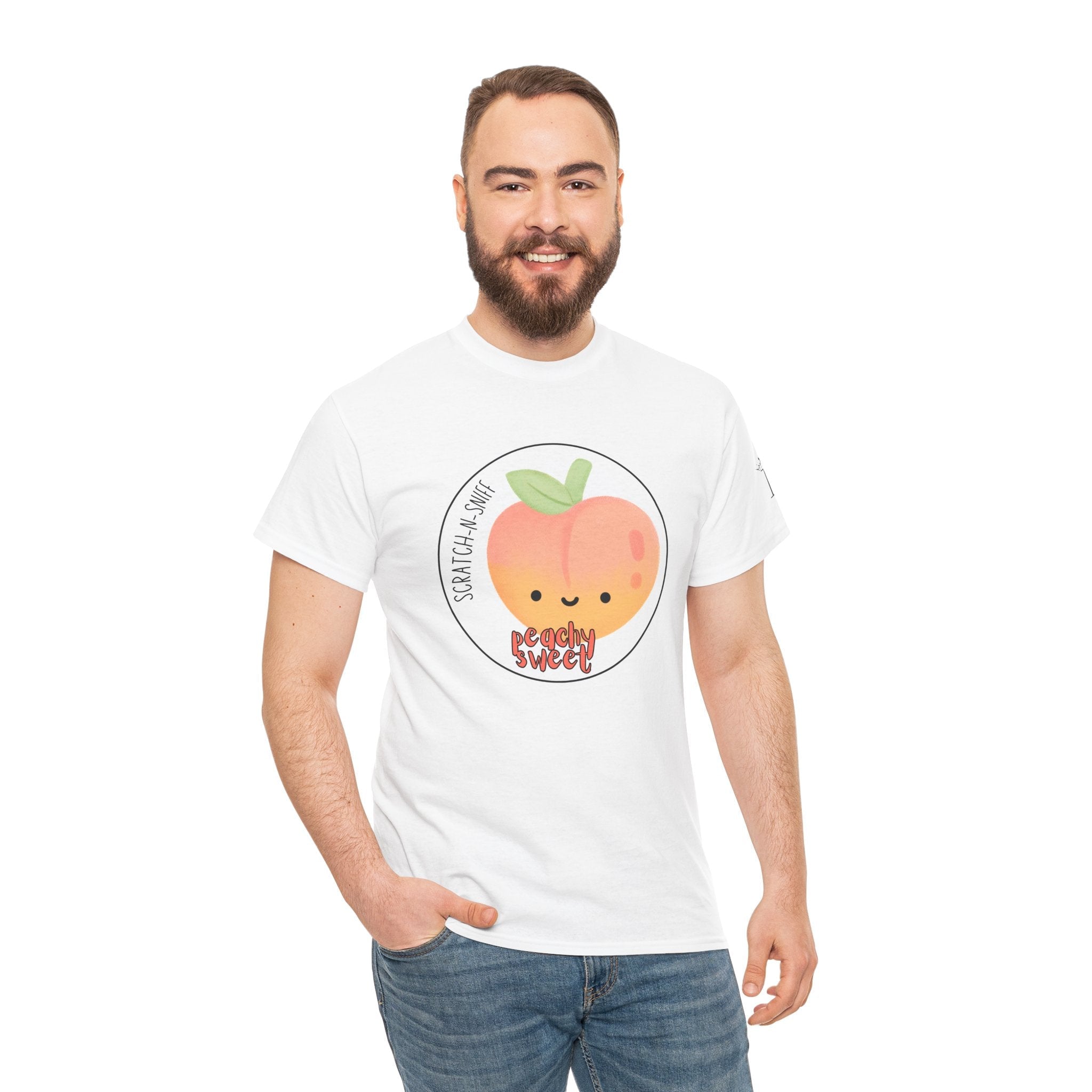 Peachy Sweet Scratch N Sniff | Mix & Match 100% Cotton Unisex Fun-Flirty Lovers’ Tees
