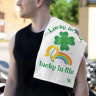 Lucky in Bed Lucky in Life St. Patrick’s Day | Mix & Match Soft Fun-Flirty Lovers’ Towels