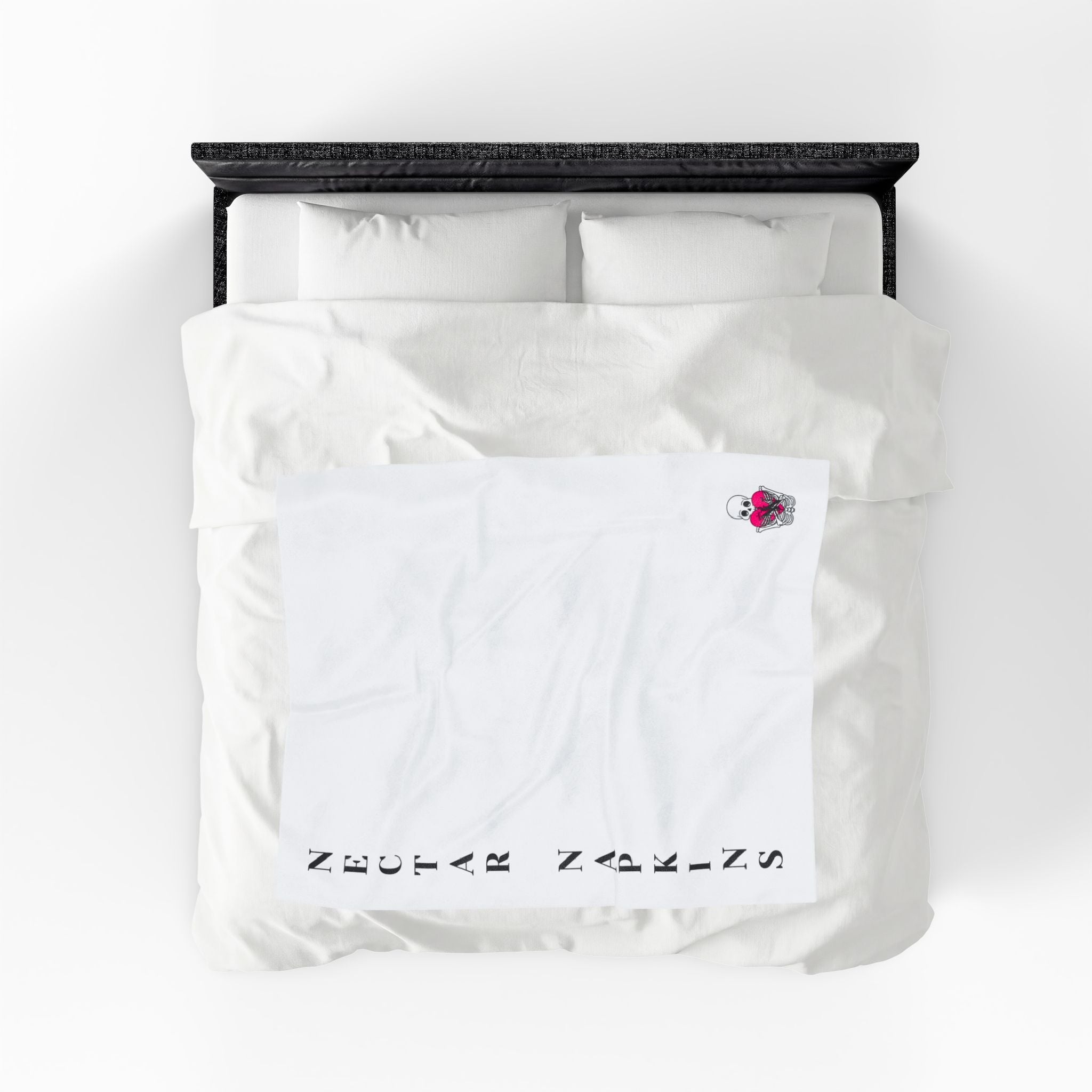 Nectar Napkins Brand White Love Blanket