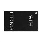 His Hers Shareable Black | Mix & Match Classic Fun-Flirty Lovers’ Towels
