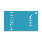 His Hers Shareable Blue | Mix & Match Classic Fun-Flirty Lovers’ Towels