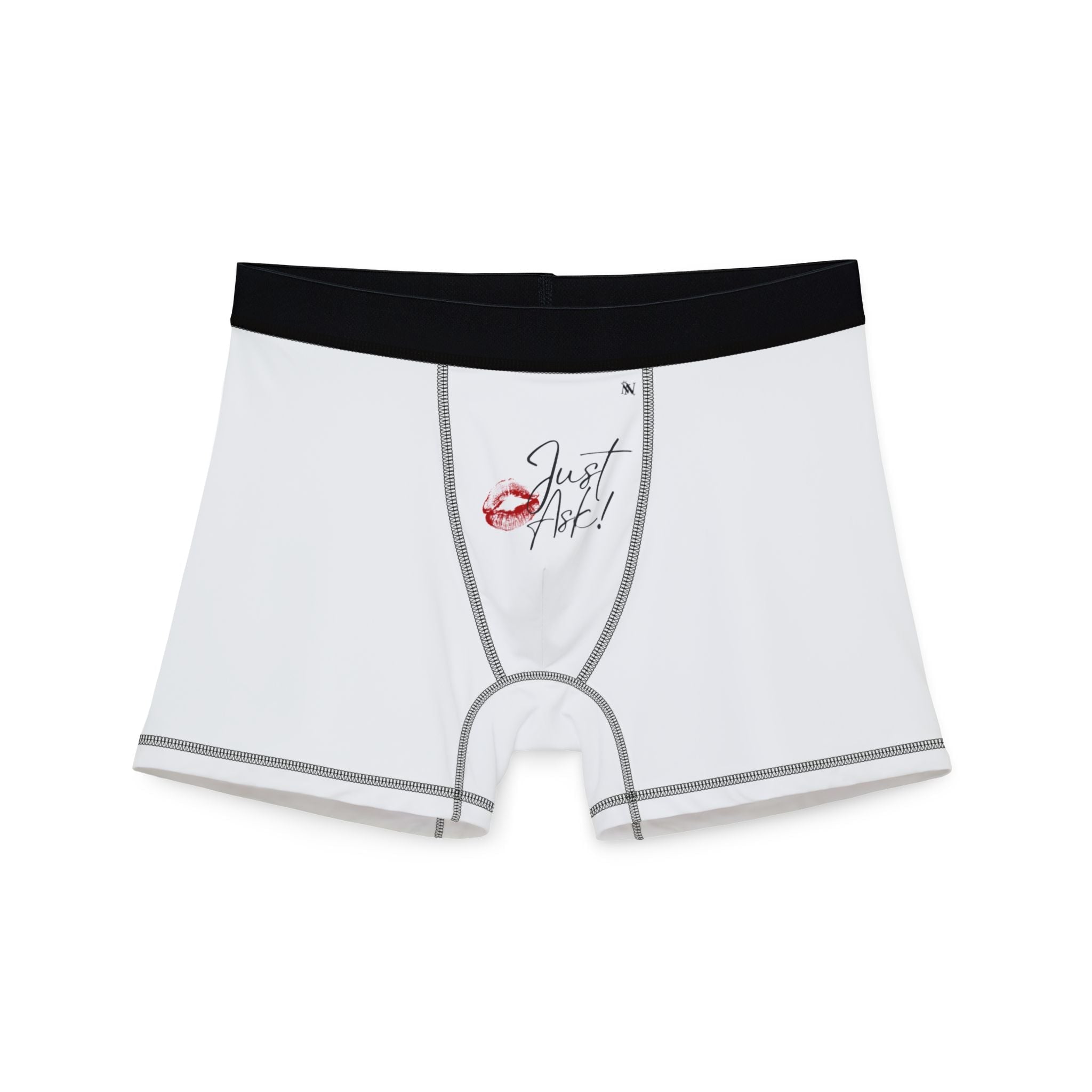 Just Ask! with a Kiss Naughty Sex Gifts for Him Men’s Boxer Briefs