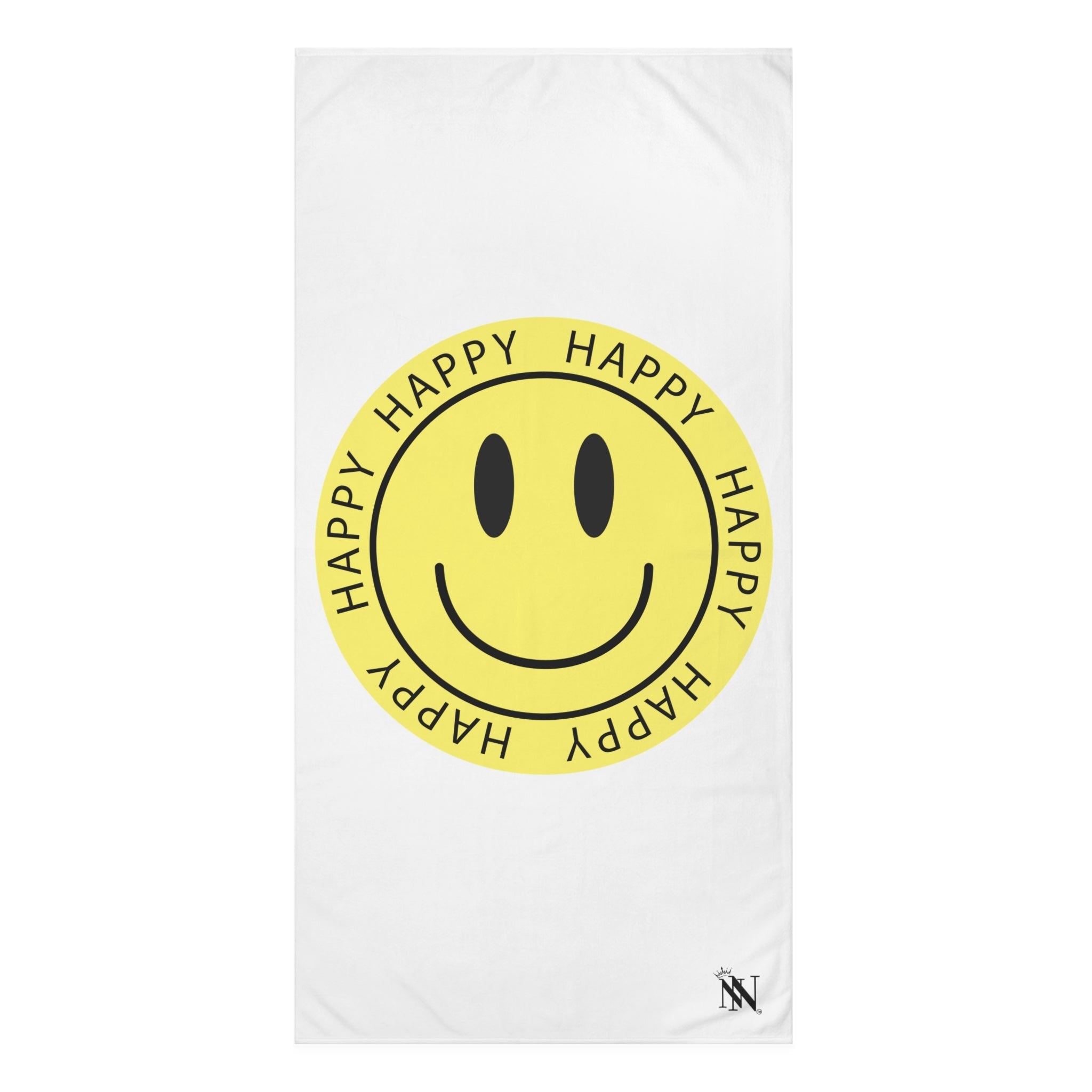 Happy Face Sticker Big Ass Sex Towel