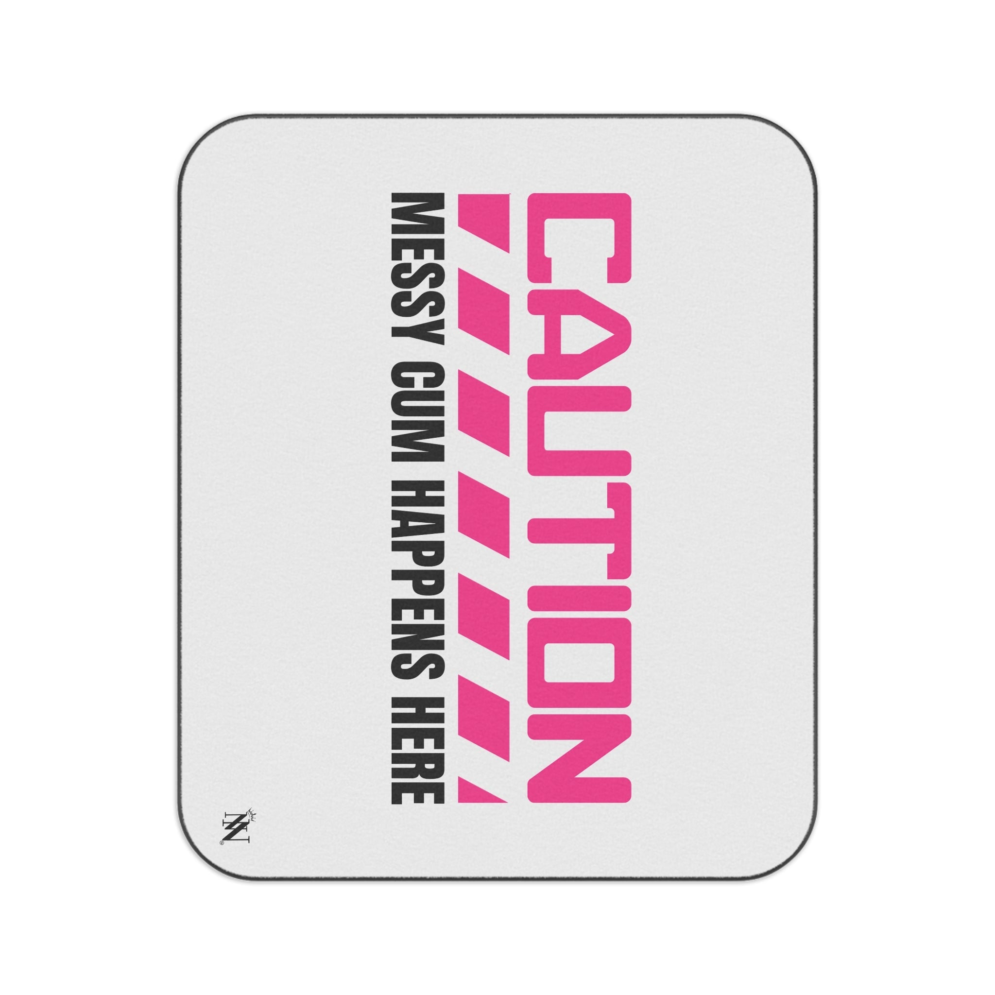 Caution: Messy Cum Happens Here | Mix Match Fun-Flirty Lovers’ Water-Resistant Blankets