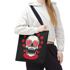 Seeing Hearts Skull Tote Bag