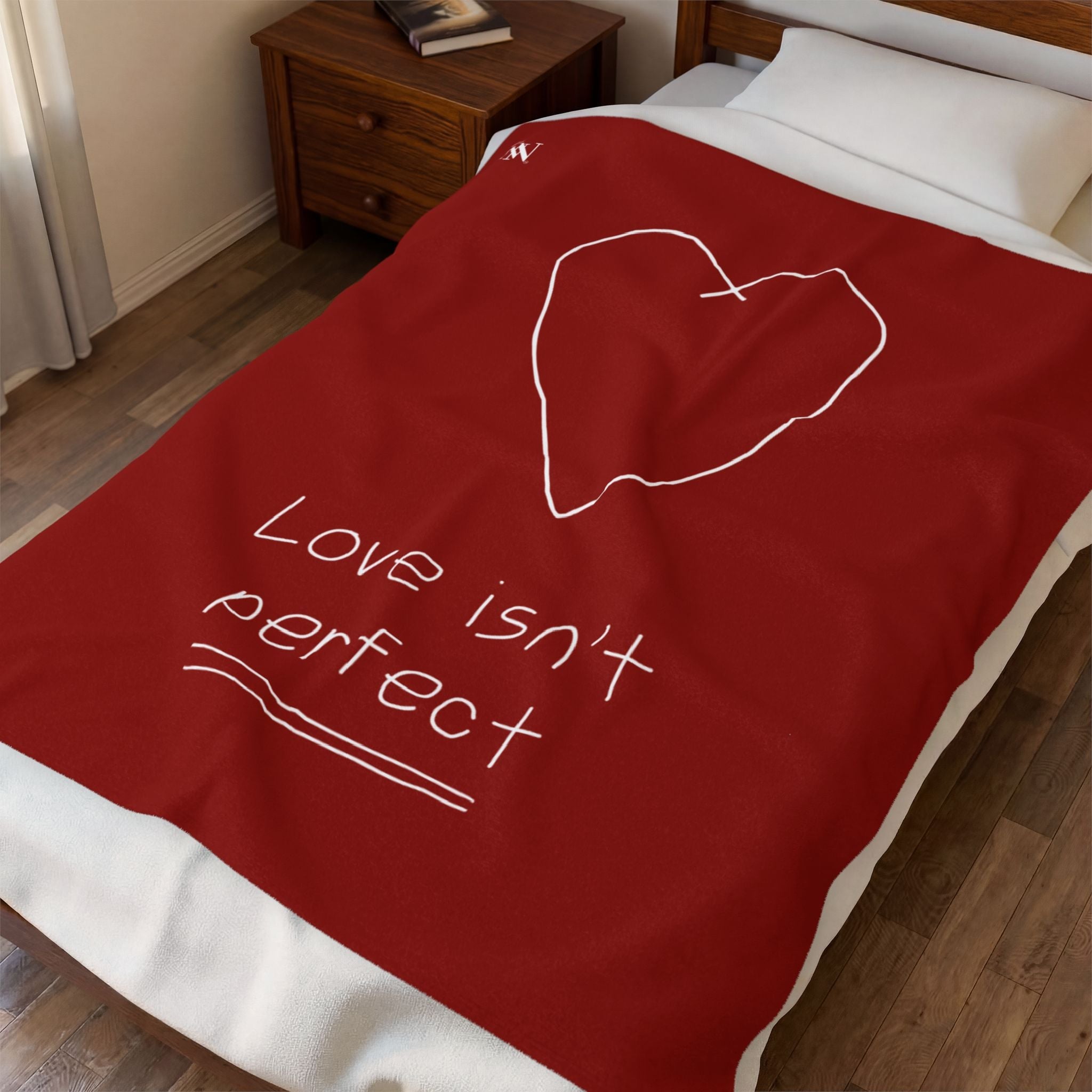 Love Isn’t Perfect Romantic Lovers Gifts Blanket
