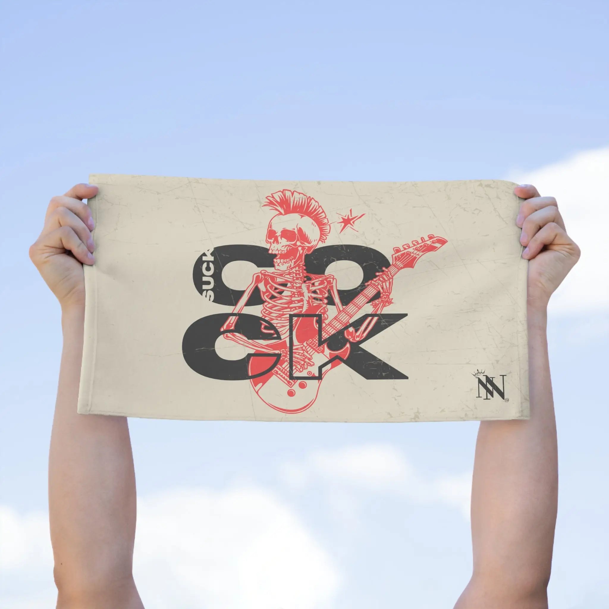 Suck Cock Skull Rocker Sex Towel