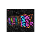 Spring Break Neon Sign Crushed Velvet Blanket