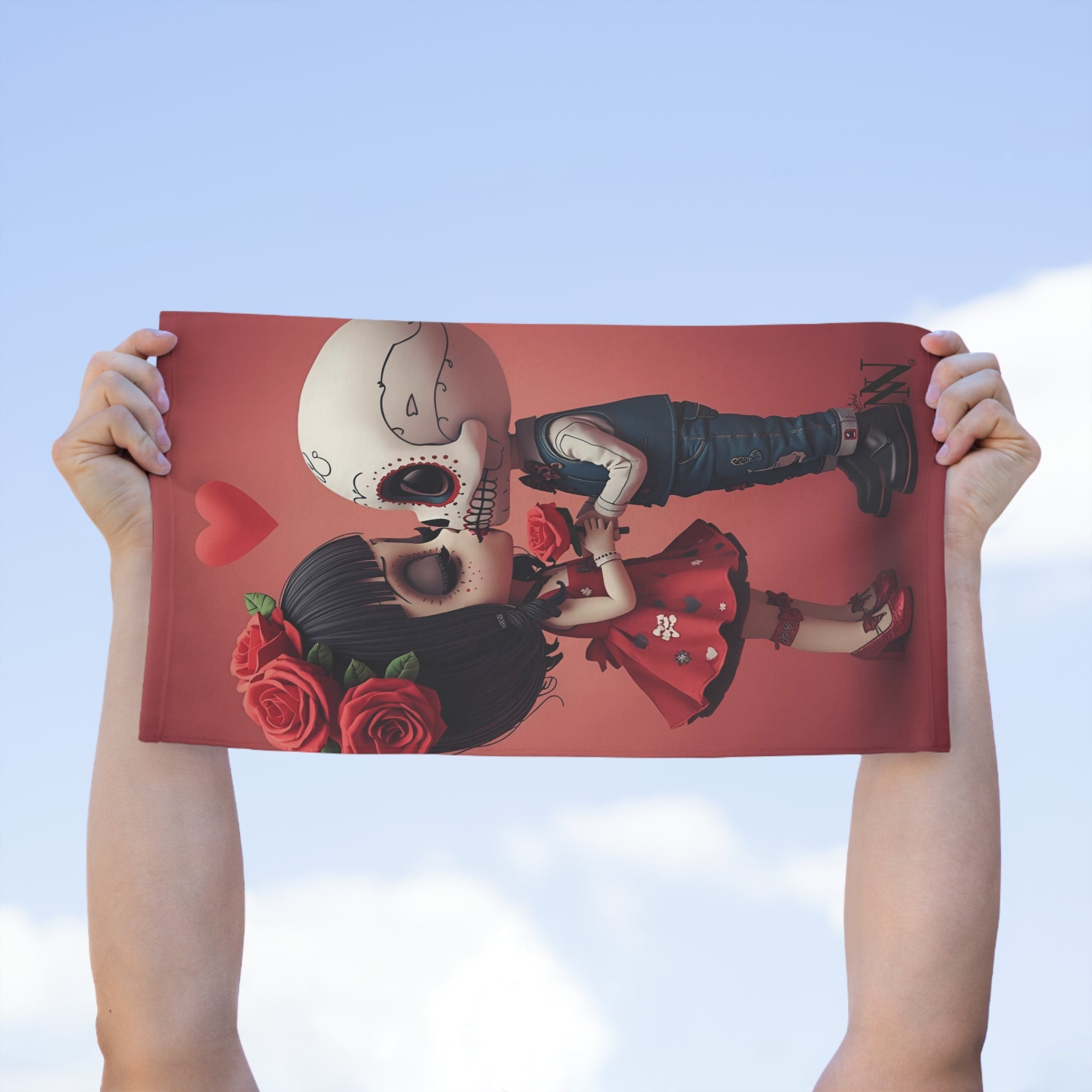 Day of the Dead’s Kiss | Mix & Match Soft Fun-Flirty Lovers’ Towels