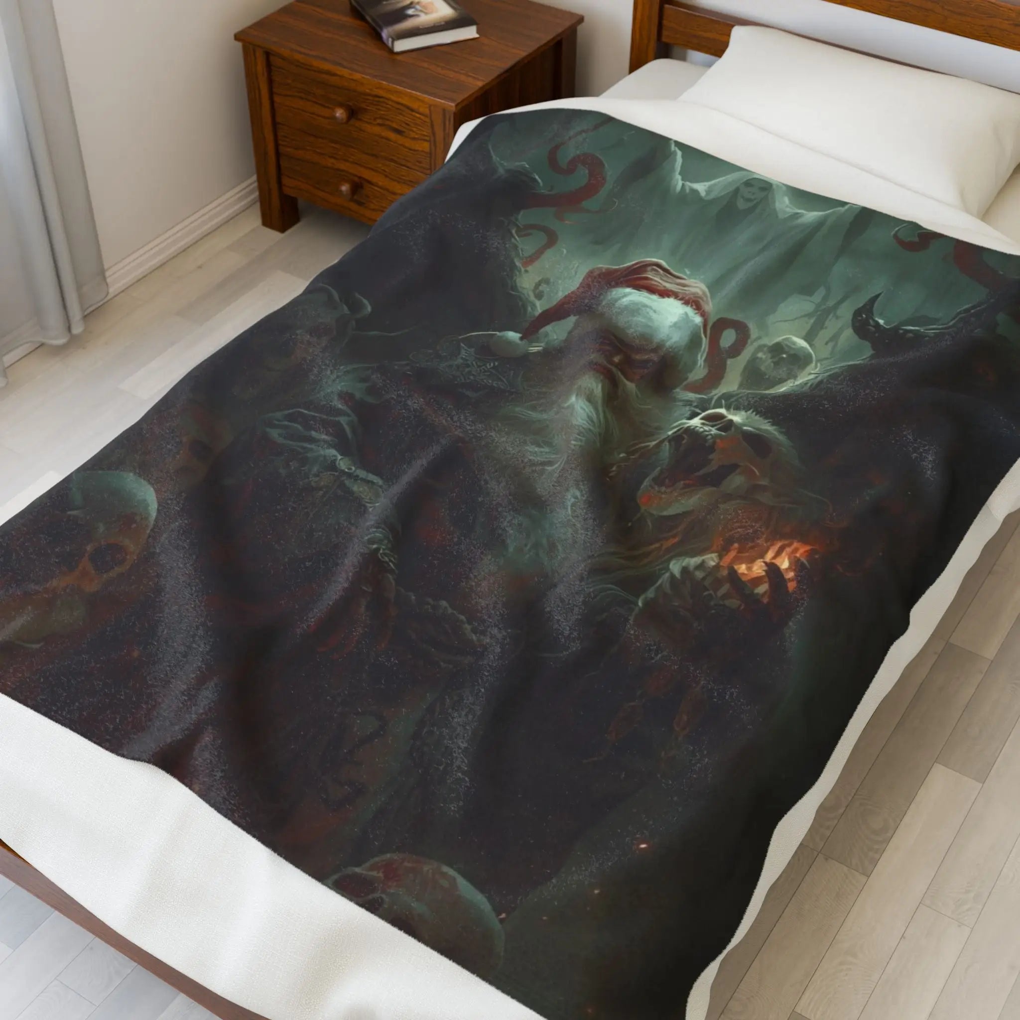 Evil Santa Christmas Fantasy | Mix & Match Soft Fun-Flirty Lovers’ Blankets