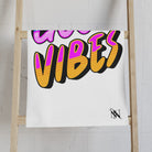 Neon Rainbow Good Vibes Cum Towel
