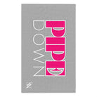 Pipe Down Light Grey | Mix & Match Soft Fun-Flirty Lovers’ Towels