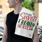 Dear Santa I Really Tried | Mix & Match Soft Fun-Flirty Lovers’ Towels