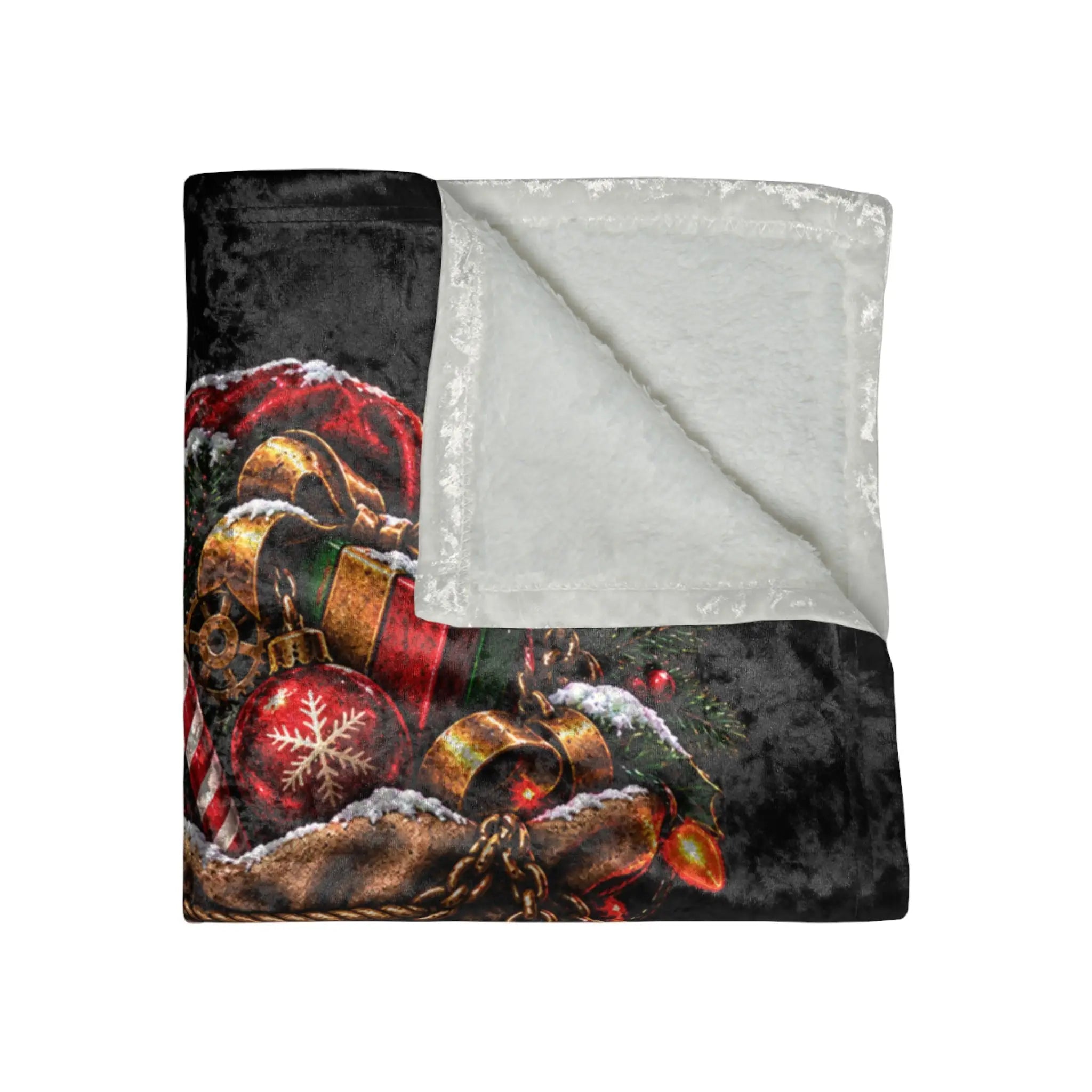 Hot Mess Express Christmas | Nectar Napkins Fun-Flirty Lovers’ Crushed Velvet Blankets