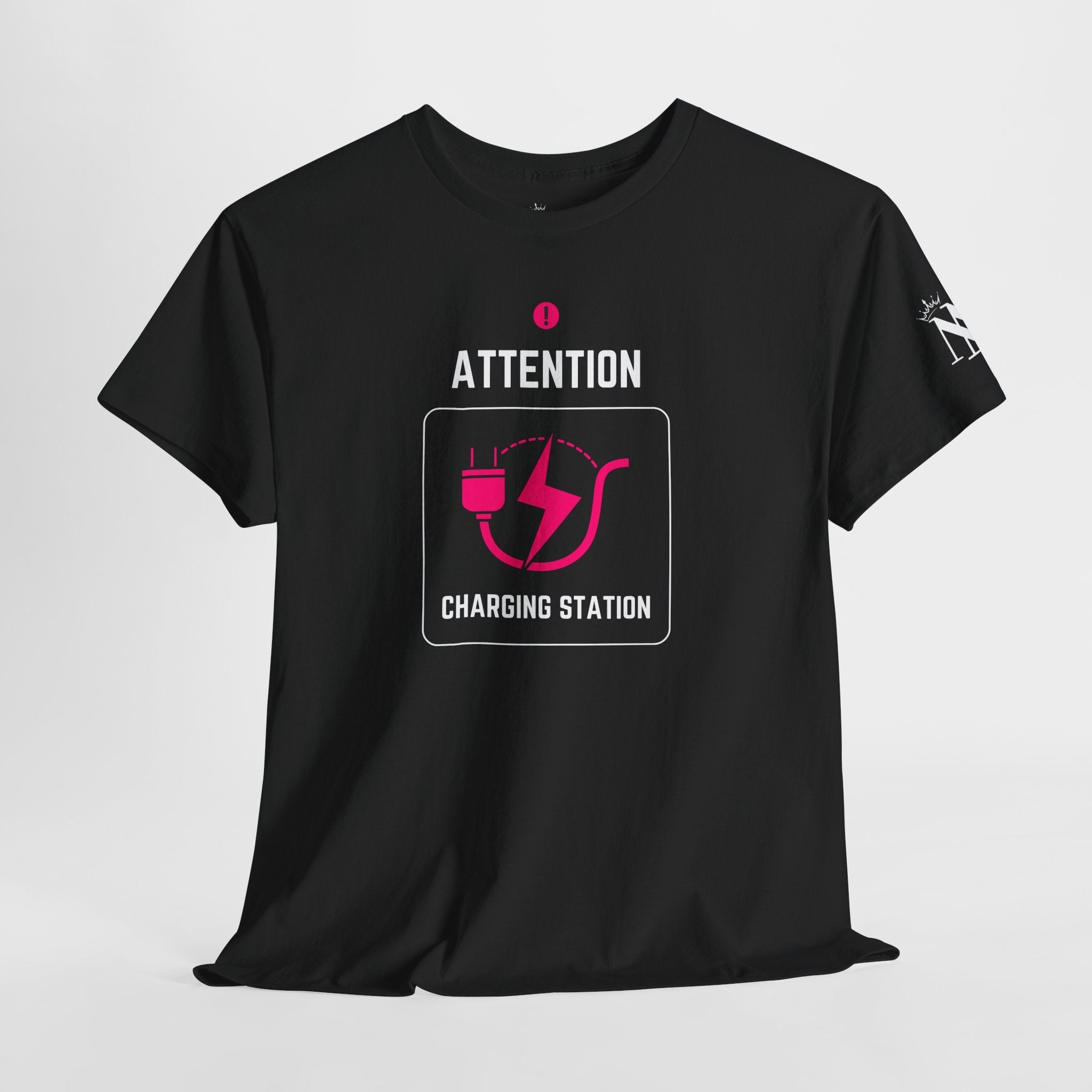 Attention Charging Station Romantic Couples Sex Gifts 100% Cotton T-Shirt