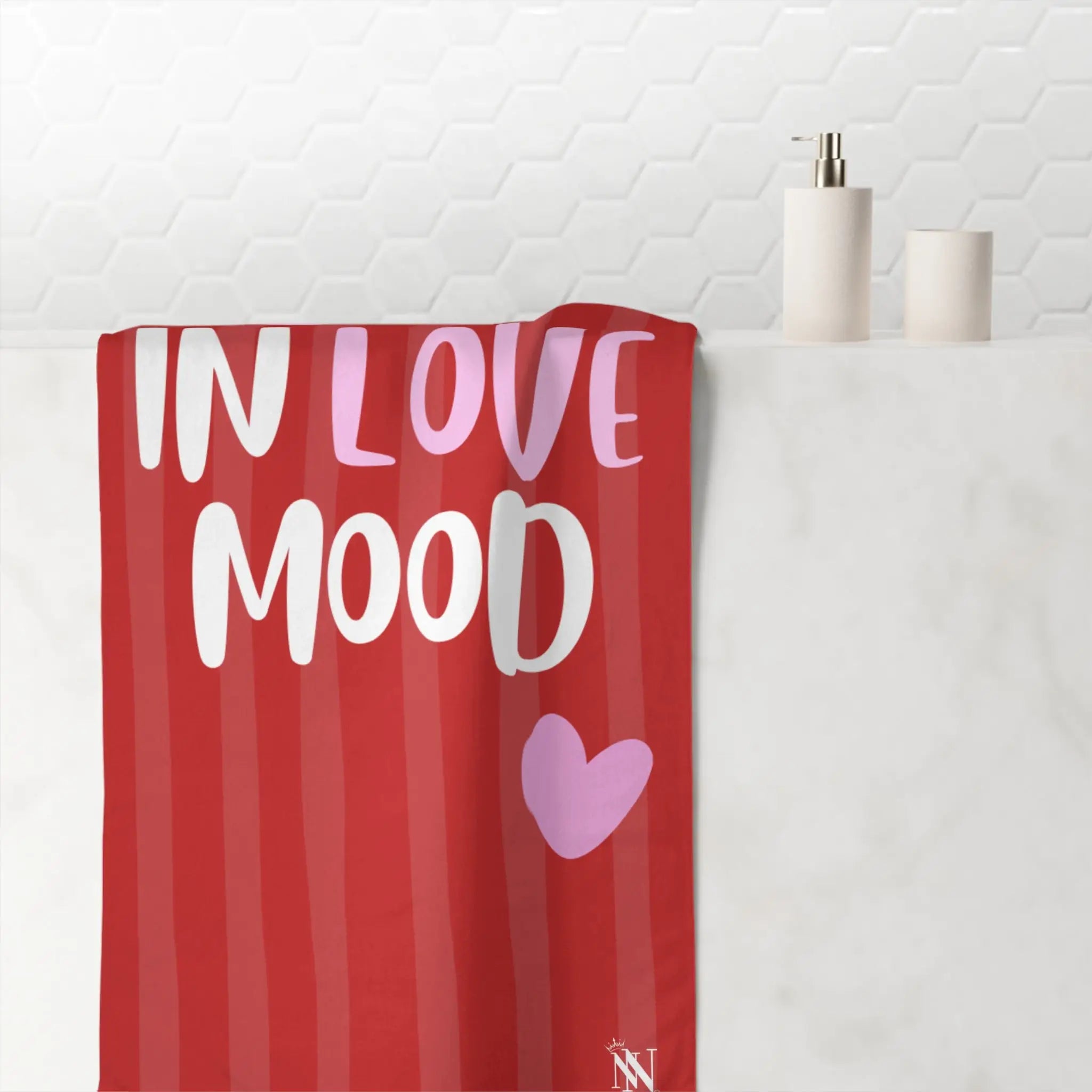 In Love Mood Hearts Anal Play Sex Towel