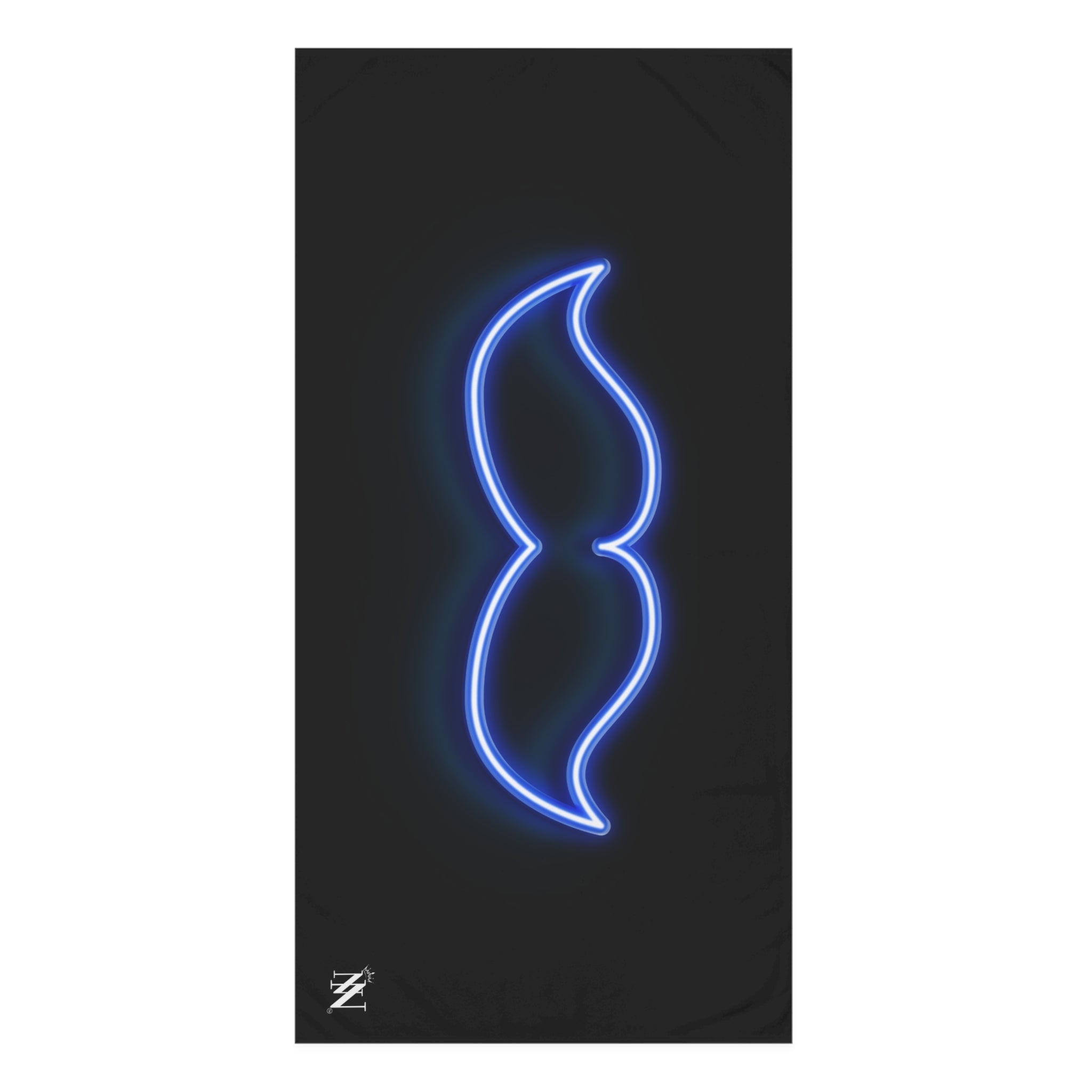 His Mustache Neon Big Ass Sex Towel