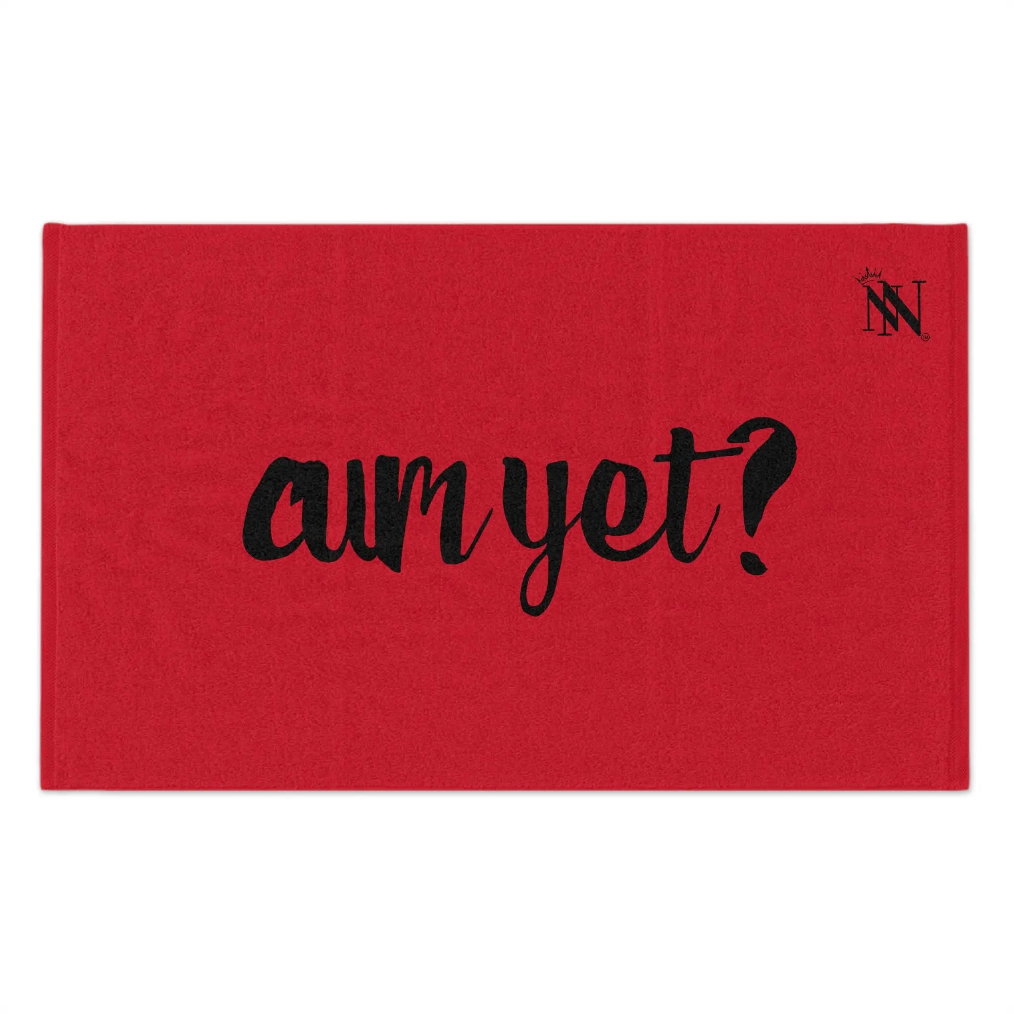 Cum Yet? Red | Mix & Match Soft Fun-Flirty Lovers’ Towels