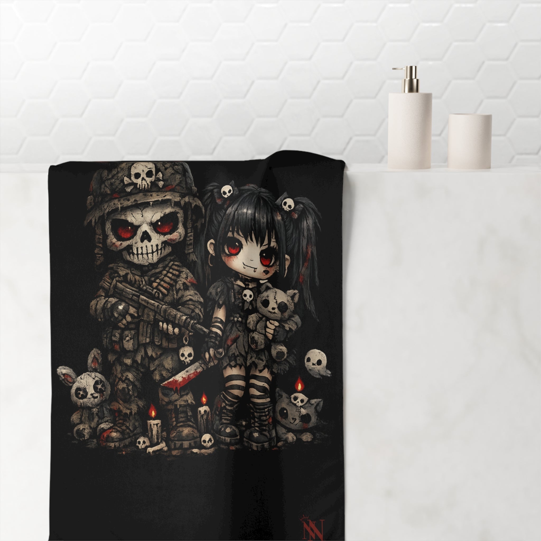 Army of Me Gothic Big Ass Rimming Sex Towel