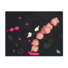 Furry Hand Cuffs & Roses Photograph | Mix & Match XL Fun-Flirty Lovers’ Towelst