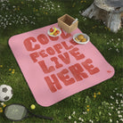 Cool People Live Here | Mix Match Fun-Flirty Lovers’ Water-Resistant Blankets