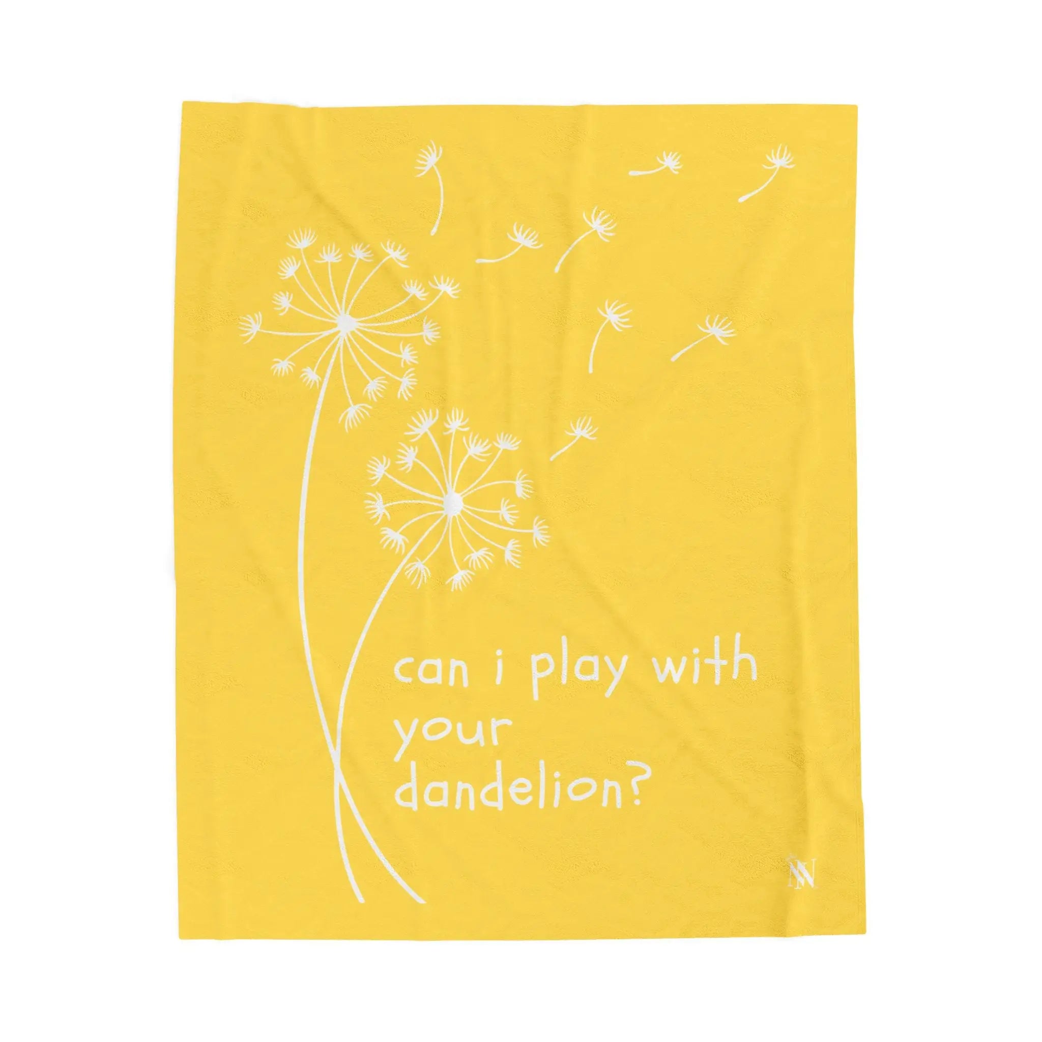 Can I Play With Your Dandelion? | Mix & Match Velveteen Fun-Flirty Lovers’ Blankets